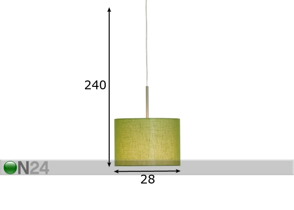 Подвесной светильник Pipe-L размеры