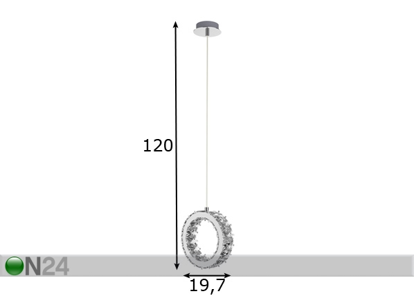 Подвесной светильник Platt LED размеры