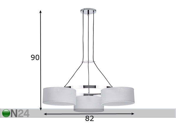 Подвесной светильник Pres-2 3D размеры