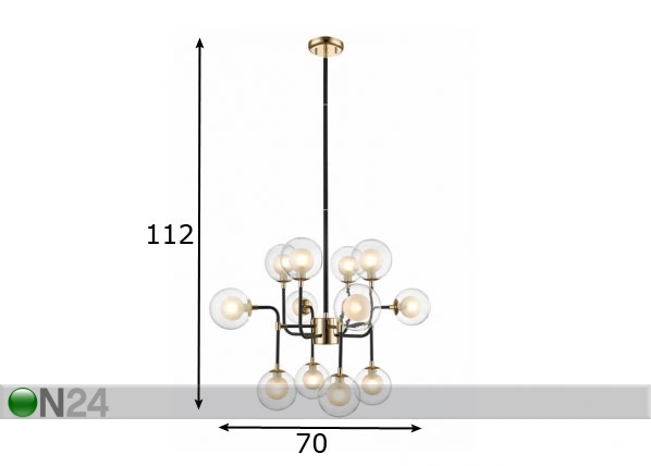 Подвесной светильник Riano Ø70 cm размеры