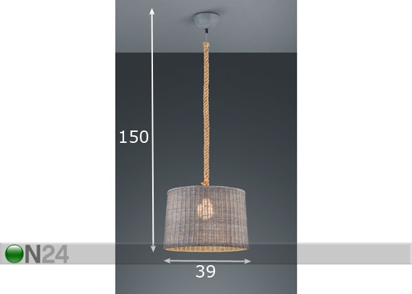 Подвесной светильник Rotin размеры