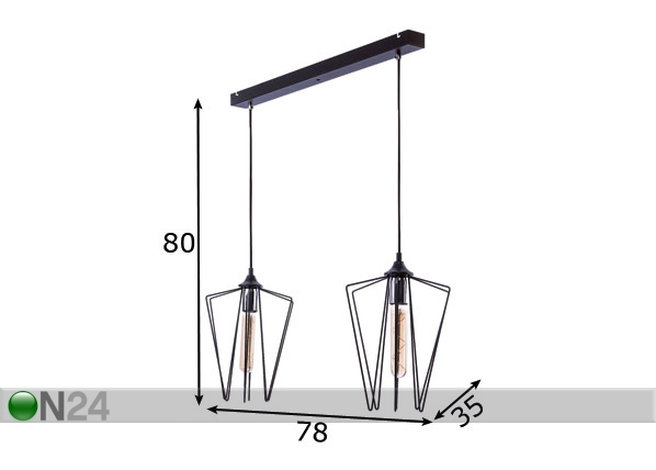 Подвесной светильник Sao 2 размеры