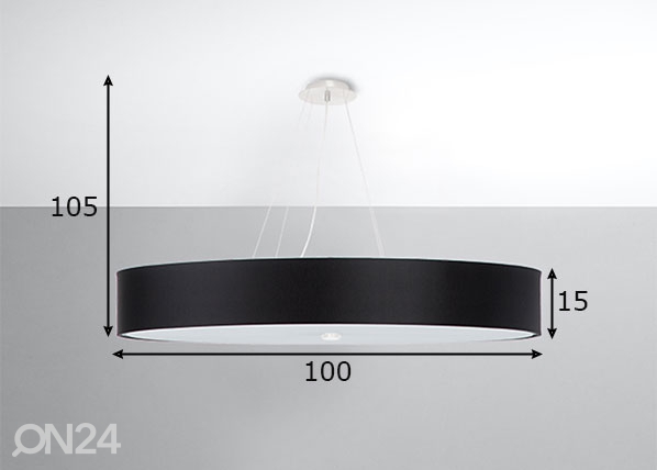 Подвесной светильник Skala 100 cm, черный размеры