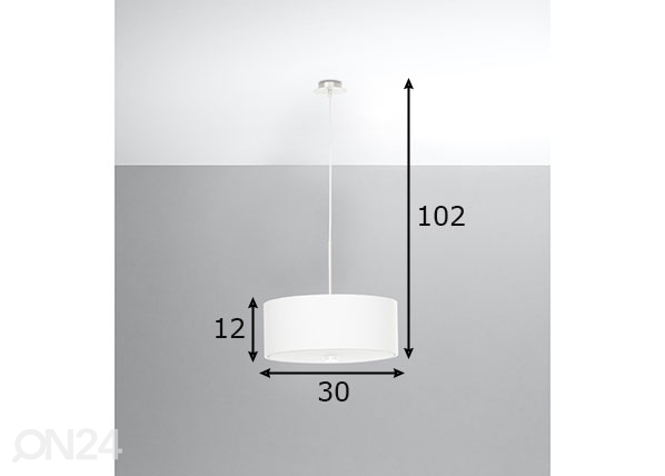 Подвесной светильник Skala 30 cm, белый размеры