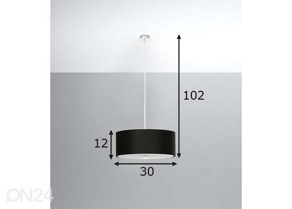 Подвесной светильник Skala 30 cm, черный размеры