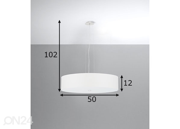 Подвесной светильник Skala 50 cm, белый размеры