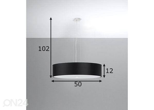 Подвесной светильник Skala 50 cm, черный размеры