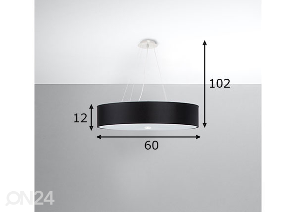 Подвесной светильник Skala 60 cm, черный размеры