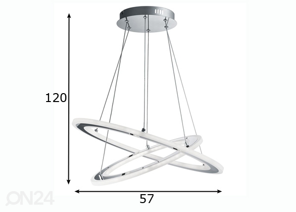 Подвесной светильник Solexa размеры