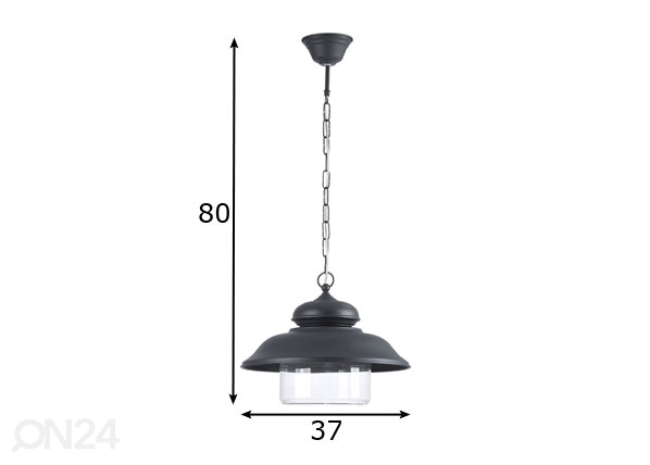 Подвесной светильник Tora GT Ø 37 см размеры