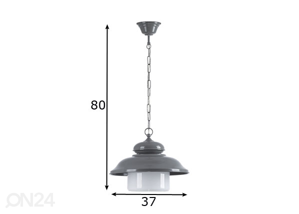 Подвесной светильник Tora SM Ø 37 см размеры