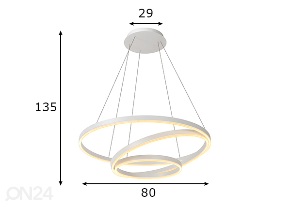 Подвесной светильник Triniti размеры
