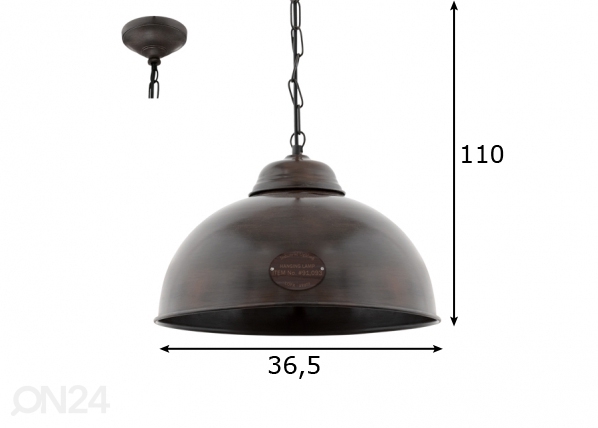 Подвесной светильник Truro 2 размеры