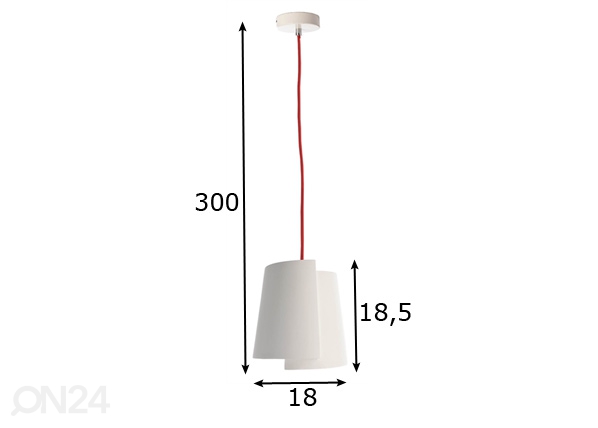 Подвесной светильник Twister I размеры