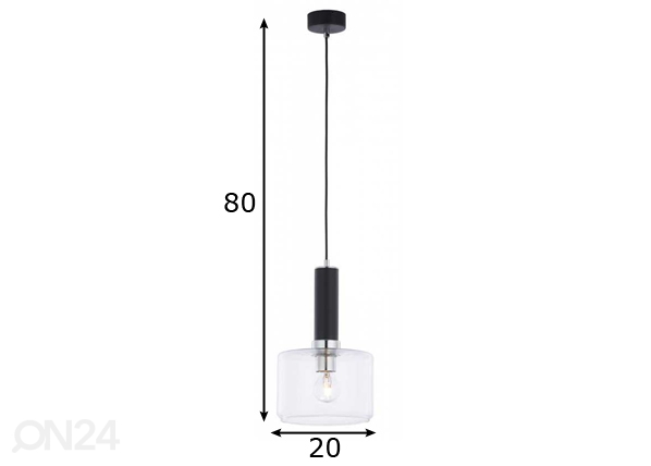 Подвесной светильник Vanes CH/TR размеры