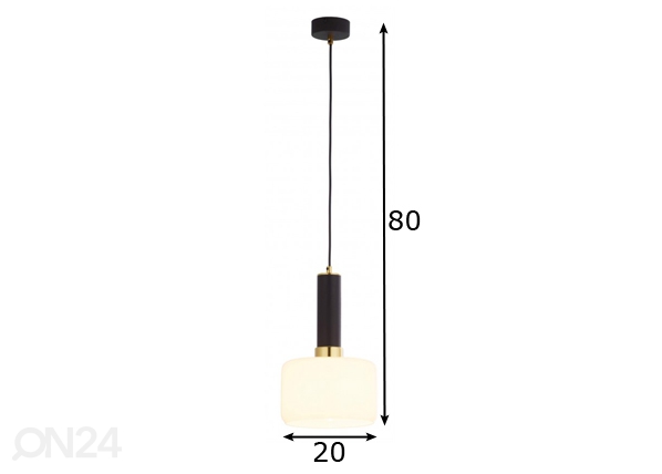 Подвесной светильник Vanes MS/BI размеры