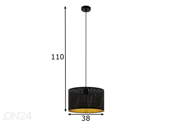 Подвесной светильник Varillas Ø 38 см размеры