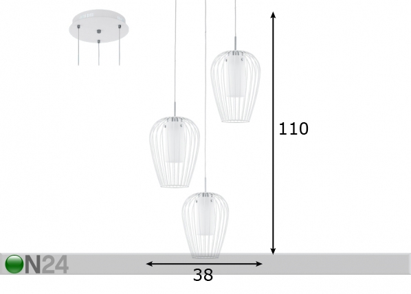 Подвесной светильник Vencino LED размеры
