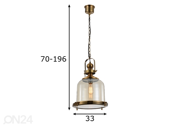 Подвесной светильник Vintage размеры