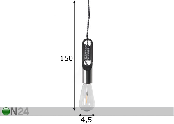 Подвесной светильник Wickle CH размеры