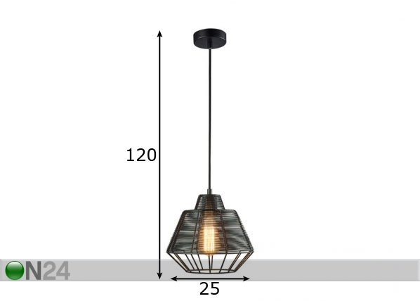 Подвесной светильник Wire Silver Ø25 cm размеры