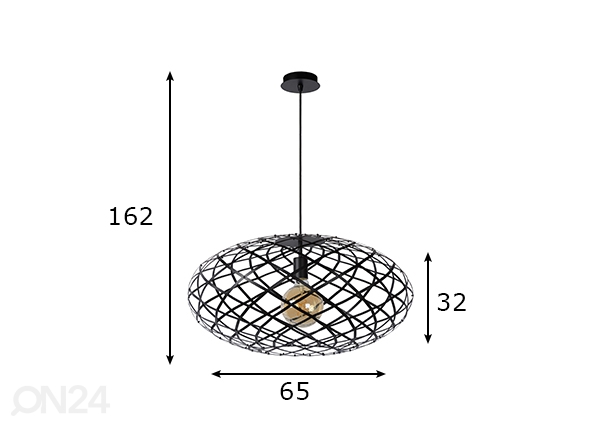 Подвесной светильник Wolfram размеры