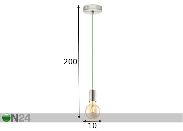 Подвесной светильник Yorth размеры
