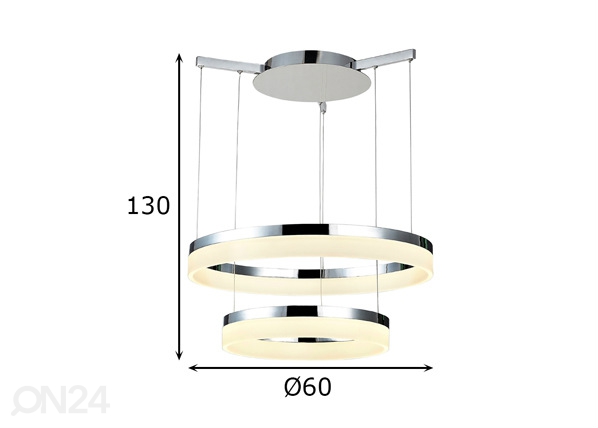 Подвесной светильник Zola Ø60 cm размеры