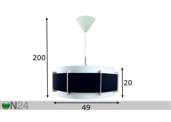 Подвесной светильник Ø49 cm размеры