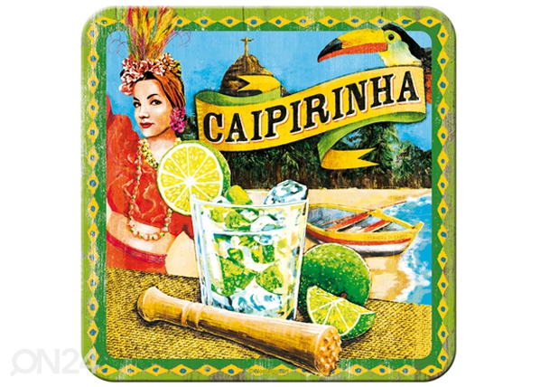 Подставка под стакан в ретро-стиле Caipirinha 4 шт