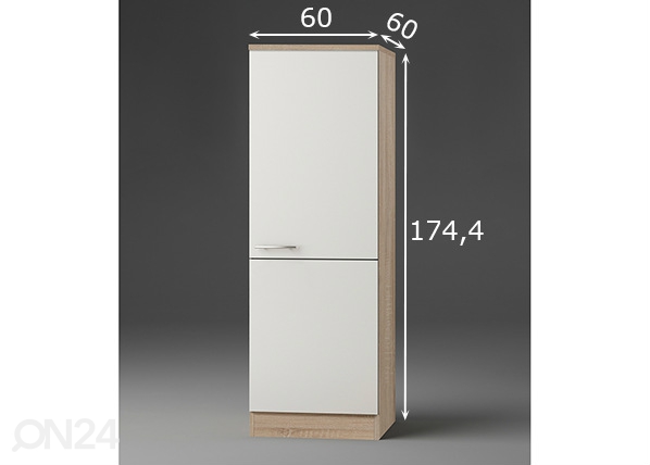 Полувысокий кухонный шкаф Dakar 60 cm размеры