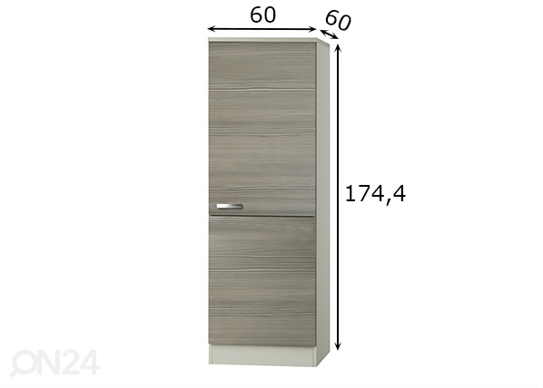 Полувысокий кухонный шкаф Vigo 60 cm размеры