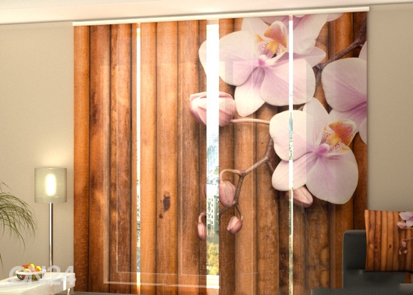 Полузатемняющая панельная штора Dry Bamboo 240x240 см