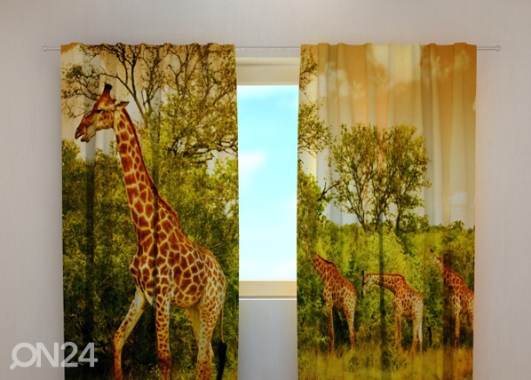 Полузатемняющая штора Giraffes 240x220 cm