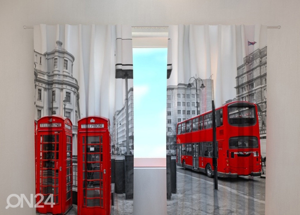 Полузатемняющая штора London bus 240x220 cm