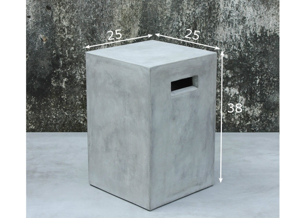Постамент для цветов Cement 25x25xh38 cm размеры