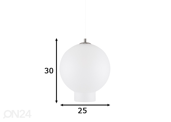 Потолочный светильник Bams 25, белый размеры