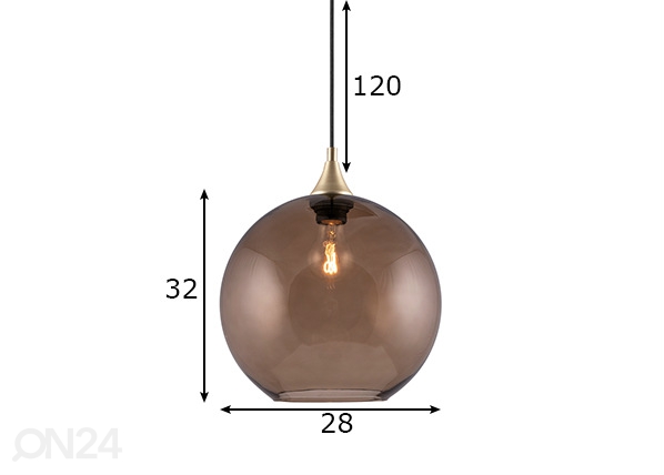 Потолочный светильник Bowl размеры