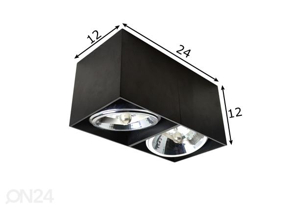 Потолочный светильник Box SL2 размеры