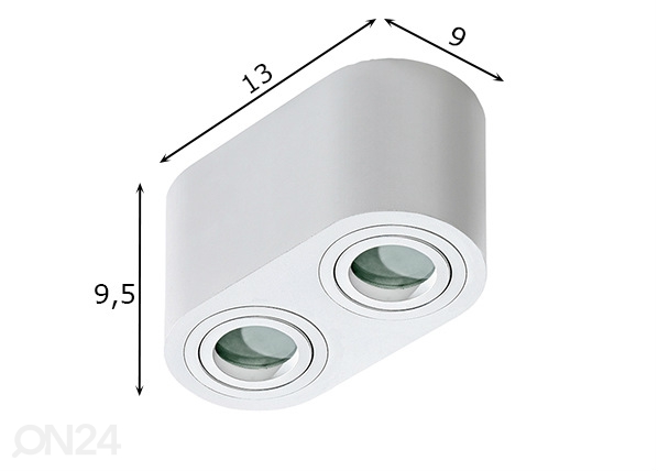 Потолочный светильник Brant 2 размеры
