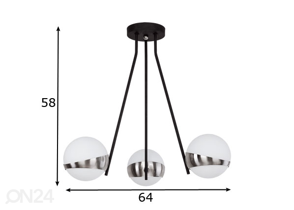 Потолочный светильник Elfa-2 3 размеры