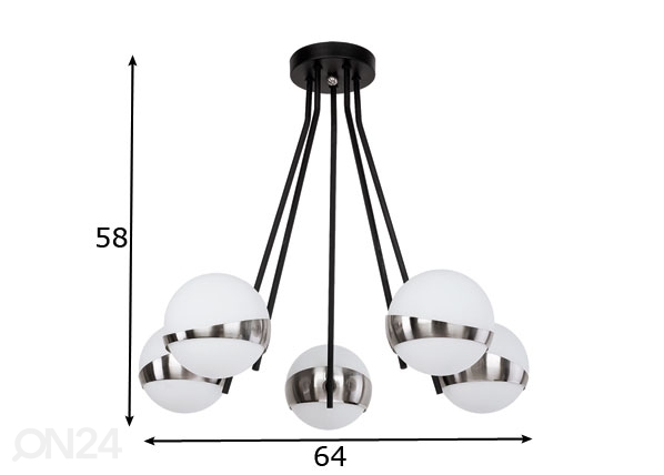 Потолочный светильник Elfa-2 5 размеры