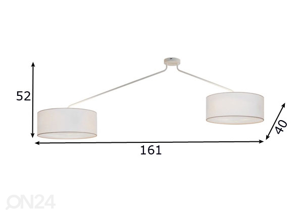 Потолочный светильник Elvas размеры