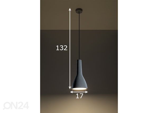 Потолочный светильник Empoli, серый размеры