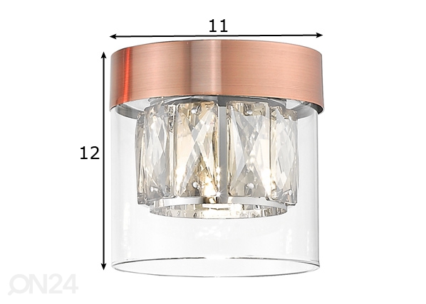Потолочный светильник Gem Copper Ø 11 см размеры