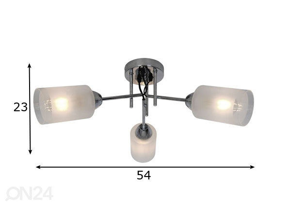 Потолочный светильник Meda 3 размеры