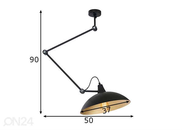 Потолочный светильник Melos размеры
