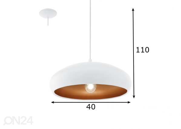 Потолочный светильник Mogano 1 размеры