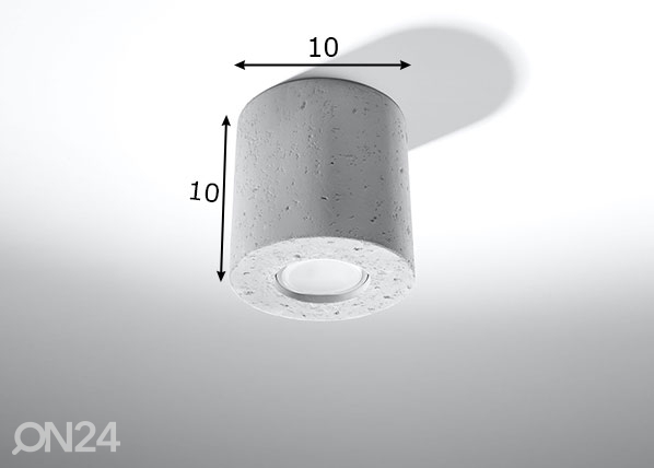 Потолочный светильник Orbis, серый размеры