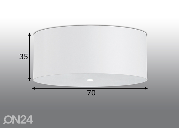 Потолочный светильник Otto 70 cm, белый размеры